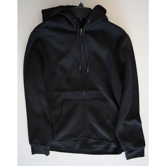 Old Navy 207128-01 Men's Sz M Blackjack Black Classic Front Zip Hoodie Jacket - Picture 4 of 5